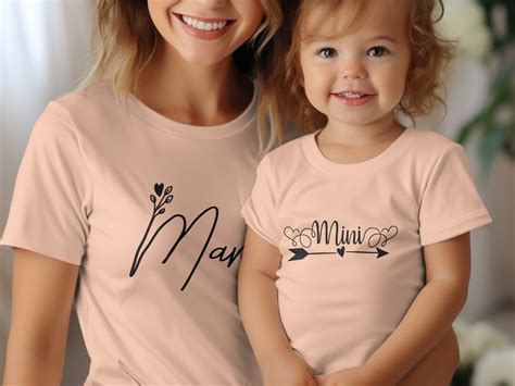 Mama And Mini Matching T Shirts Mommy And Me Shirts Cute Mothers Day T Mommy And Me