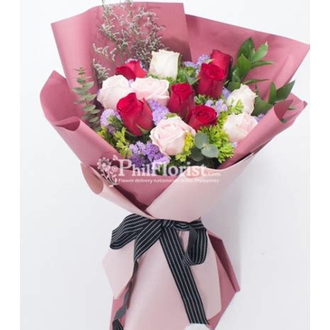 Send 12 White And Red Roses To Philippines Send Red Roses To Philippines