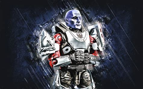 Commander Zavala Destiny Titan Vanguard Blue Stone Background