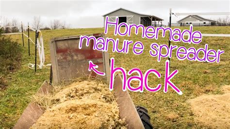 The smallest manure spreaders in the lineup. FARM CHORES // Homemade Manure Spreader HACK! - YouTube