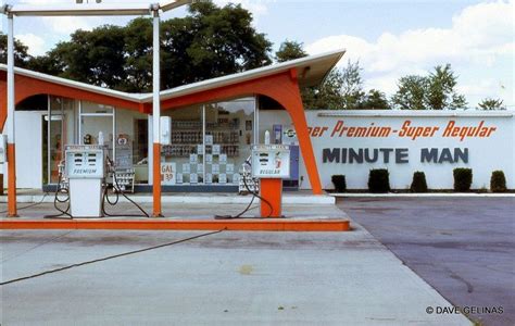 Vintage Kodachrome Snapshots Gas Stations Of The 50s And 60s