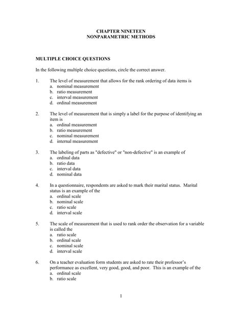 Multiple Choice Question Template