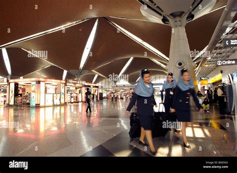 Departure Hall International Airport Kuala Lumpur Malaysia Stock