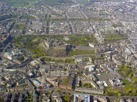 Aerial Edinburgh Castle Eye On Edinburgh