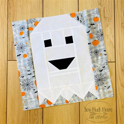 Boo Quilt Block Pattern Sew Much Moore