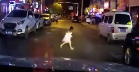 Girl 4 Thrown Into The Air After Being Hit By Car But Somehow Gets Up And Walks Away Seconds