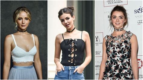 Celebs Clothed In Chokers Under 30 Jennifer Lawrence Victoria Justice
