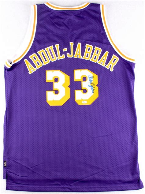 Kareem Abdul Jabbar Signed Lakers Jersey Jsa Coa Pristine Auction