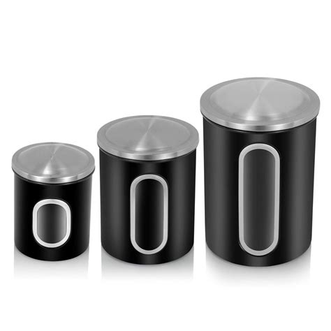 See more ideas about canisters, kitchen canisters, canister sets. Best Black Canister Sets For Kitchen Counter - Home & Home
