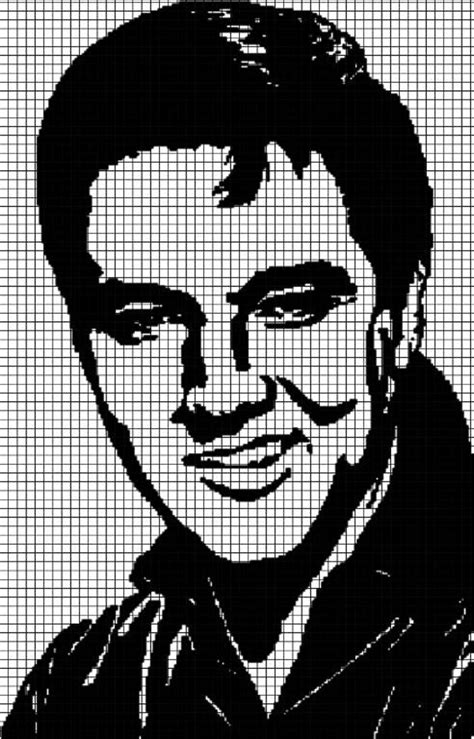 The free original cross stitch patterns listed here are small simple patterns, that can be completed with leftover floss. ELVIS Graphghan Pattern | Craftsy | Cross stitch ...