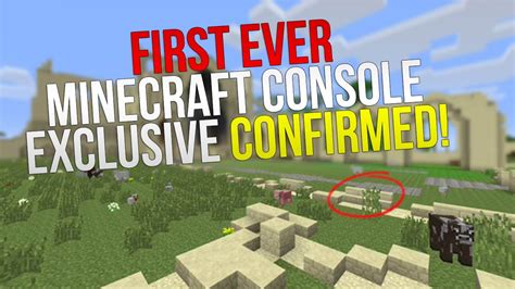 First Ever Minecraft Console Exclusive Confirmed Minecraft Xbox