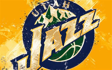 5120x2880px Free Download Hd Wallpaper Basketball Utah Jazz Logo