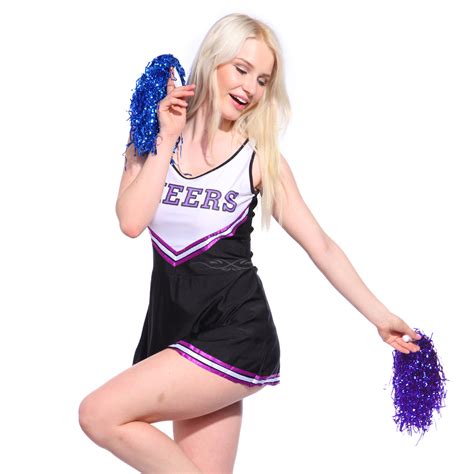 Sexy High Babe Cheerleader Costume Cheer Girls Uniform Party Outfit W