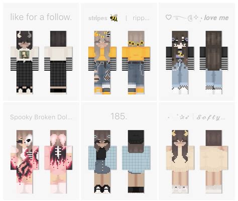 Aesthetic Minecraft Skins Template Written By Macpride Sunday June 2