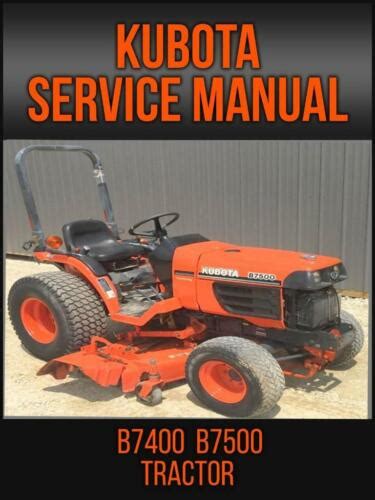 Kubota B7400 B7500 Tractor Workshop Service Repair Manual On Usb Drive