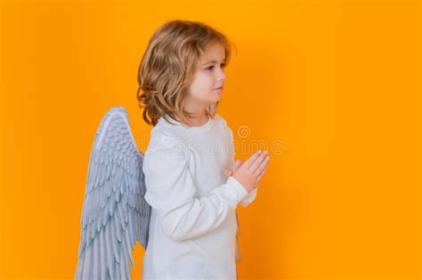 Angel Prayer Kids Child At Angel Costume Kid With Angel Wings