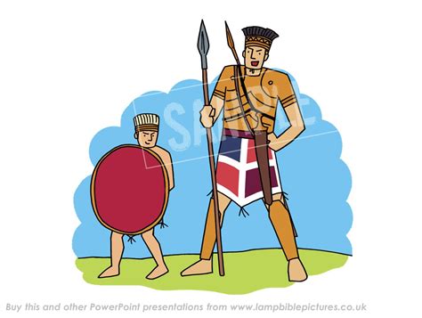 David And Goliath Lamp Bible Pictures Bible Pictures David And