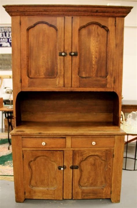 How to prep kitchen cabinets for painting. FOUND in ITHACA » Antique Oak Kitchen Hutch Cabinet