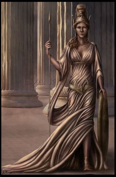 Athena Greek Virgin Goddess Of War And Wisdom Patroness Of
