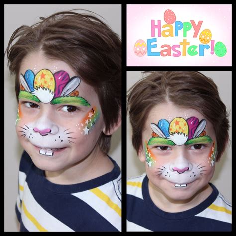 Happy Easter Bunny Face Paint Easter Face Paint Easter Face Paint
