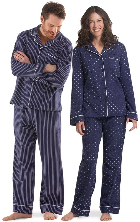 Dots N Stripes His And Hers Matching Pajamas In Matching Pajamas For