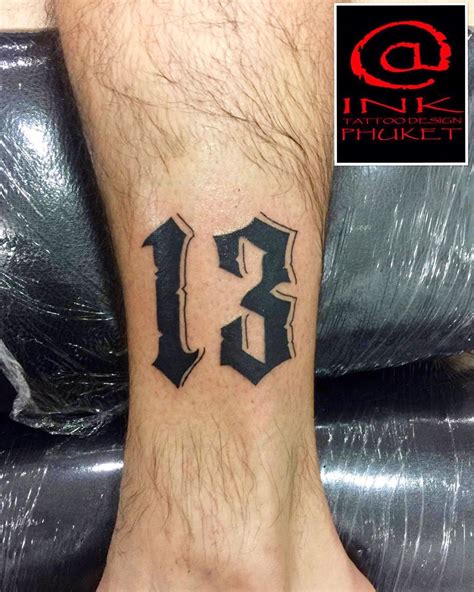101 Amazing Number Tattoo Ideas You Need To See Number 13 Tattoos
