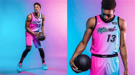 This month the miami heat goes from flaming hot to über cool with jerseys that celebrate the best of magic city style. Why the Miami Heat are going even further with their stunning new 'Vice' uniforms