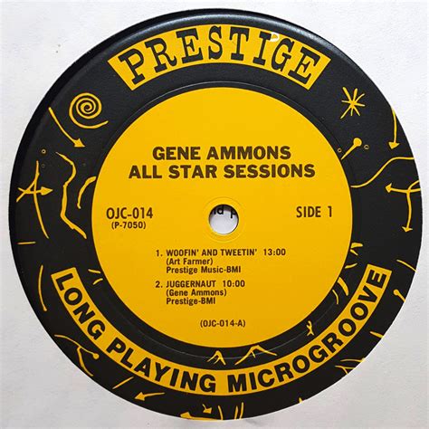Star Sessions Ss Gene Ammons All Stars Prestige 7060