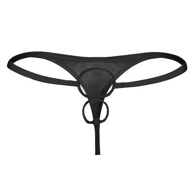 Us Men S Underwear Thong G String Open Penis Hole Briefs Micro Bikini Underwear Ebay