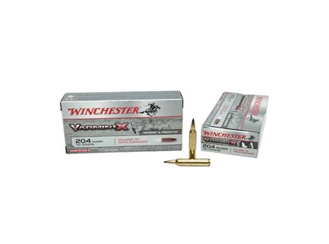 Winchester Varmint X 204 Ruger Ammunition 20 Ct Box