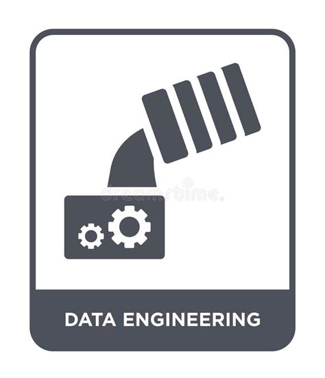 Data Engineering Icon In Trendy Design Style Data Engineering Icon