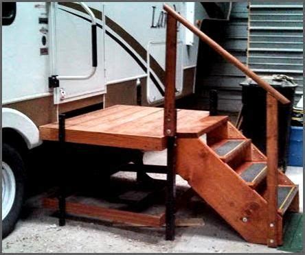 Portable/Adjustable Camper & RV Deck & Steps | Fifth wheel living
