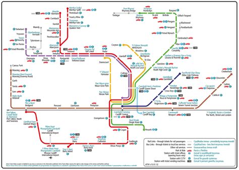 Transit Maps Submission Official Map Valleys And Cardiff Local Routes