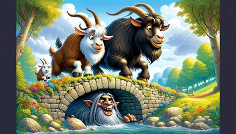 the three billy goats gruff story in english with moral
