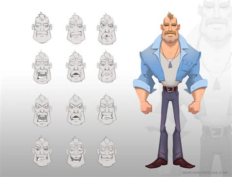 Artstation Hank Stylized Character Design