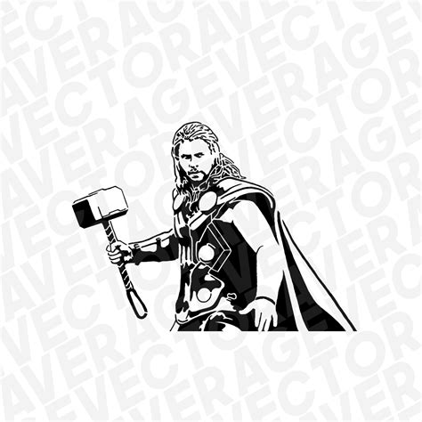 Thor Svg Avengers Svg Chris Hemsworth Svg Superhero Svg Png Dxf The