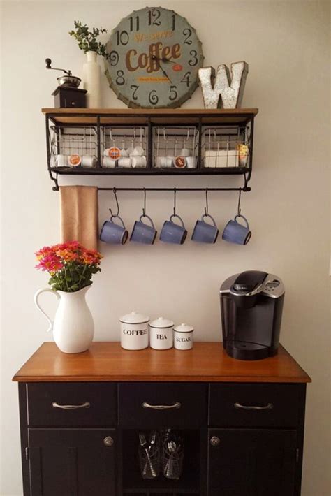 This is an excellent storage solution for a small home. {Coffee Corner Ideas} - Coffee Corner PICTURES & Unique ...
