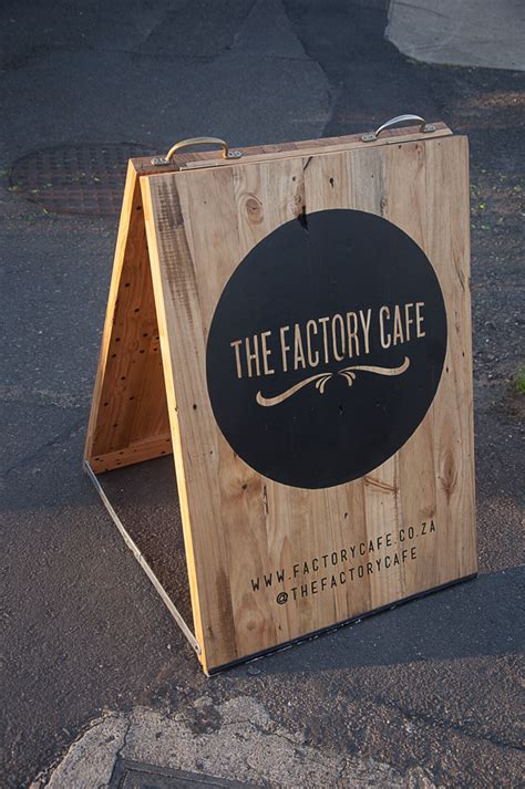 The Factory Cafe Street Sign By Mike Van Heerden Via Behance Shop