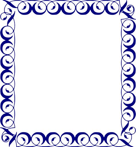 Blue Border Clip Art At Vector Clip Art Online Royalty