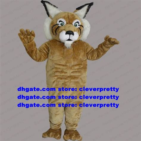 Brown Wildcat Wild Cat Mascot Costume Caracal Ocelot Lynx Catamount