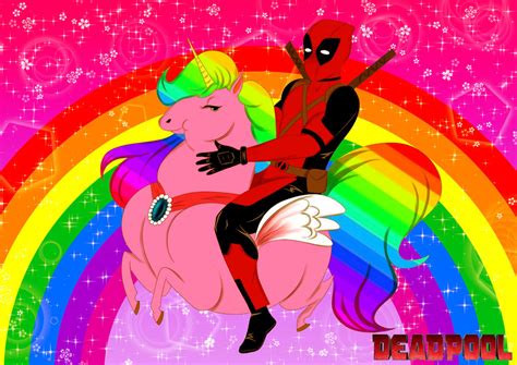 Deadpool And The Mystical Fat Unicorn By Curiouslyxinlove