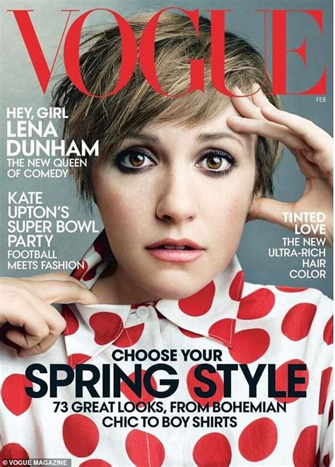 throwback lena has a long history with american vogue she is picturing here covering the