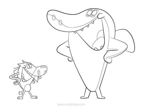 Zig And Sharko Laughing Coloring Pages Nemo Coloring