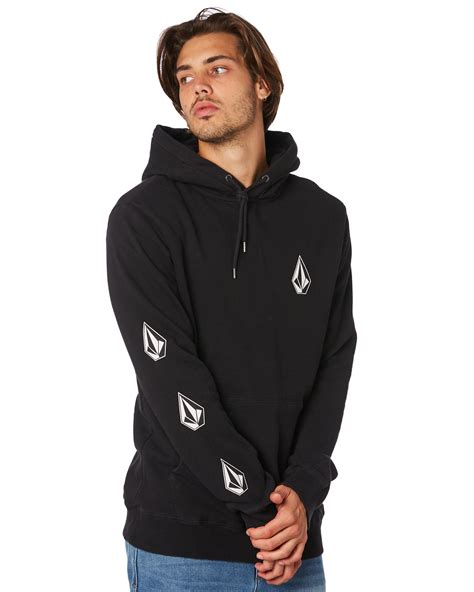Volcom Deadly Stone Mens Hoodie Washed Black Surfstitch