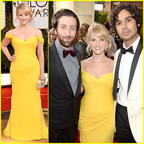 Johnny galecki and kaley cuoco were a couple for two years, but they kept it a. Melissa Rauch & Kunal Nayyar - Golden Globes 2014 | 2014 ...
