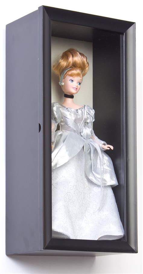 Shadow Box Doll Display Case for Tabletop or Wall, Magnetic Door