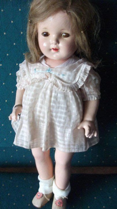 Vintage Effanbee Mary Ann All Original Doll 19 With Bracelet