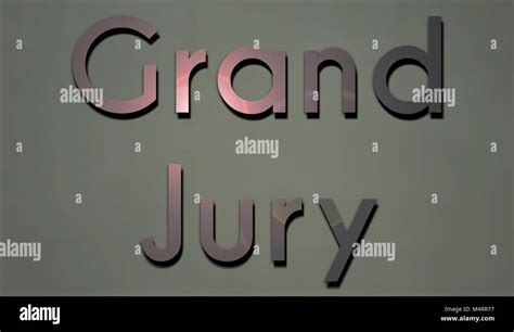 Sign For Grand Jury Stock Photo Alamy