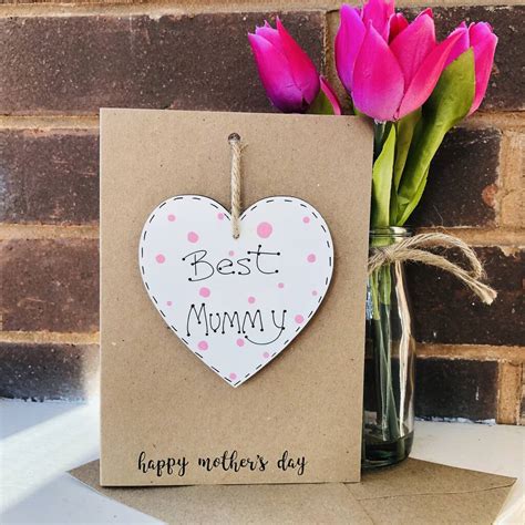 Personalised Mothers Day Mummy Wooden Keepsake Card By Craft Heaven
