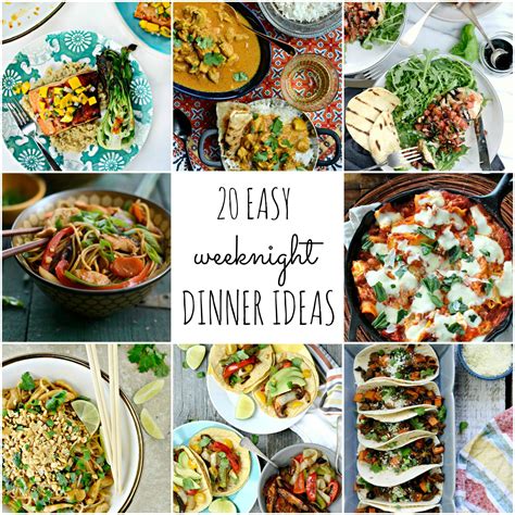 20 Easy Weeknight Dinner Ideas Simply Scratch